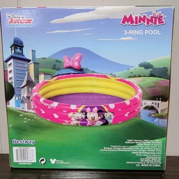 Minnie Mouse Inflatable 3 Ring Swimming Pool - Picture 3 of 5